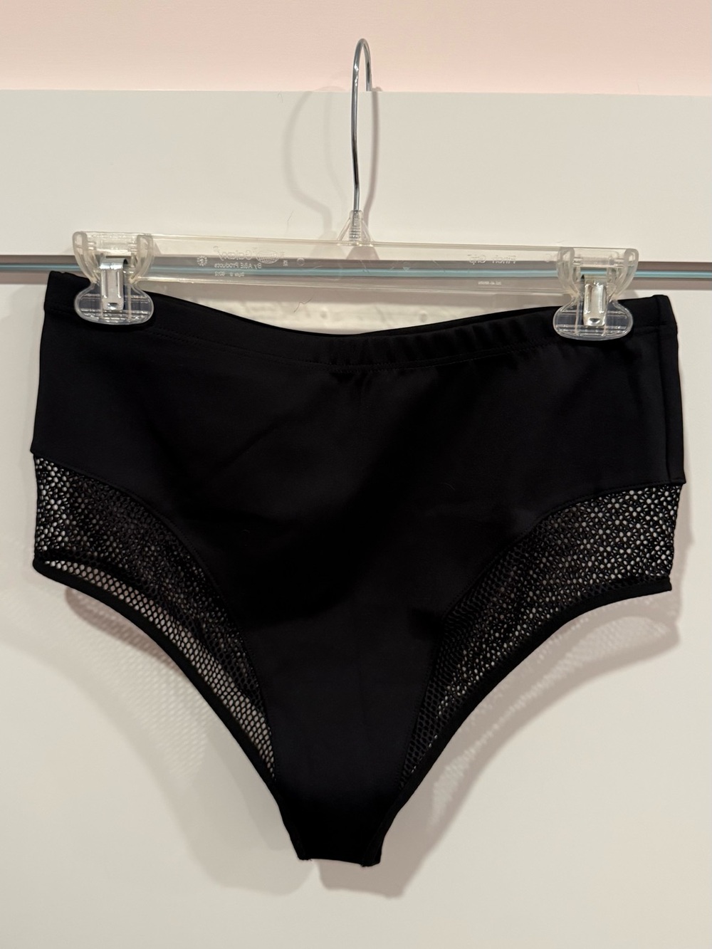 Edgy black bathing suit bottoms